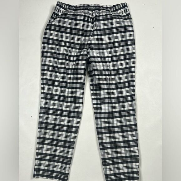 Talbots | NWT High Rise Plaid Petite Pants with Side Zipper - Picture 4 of 5